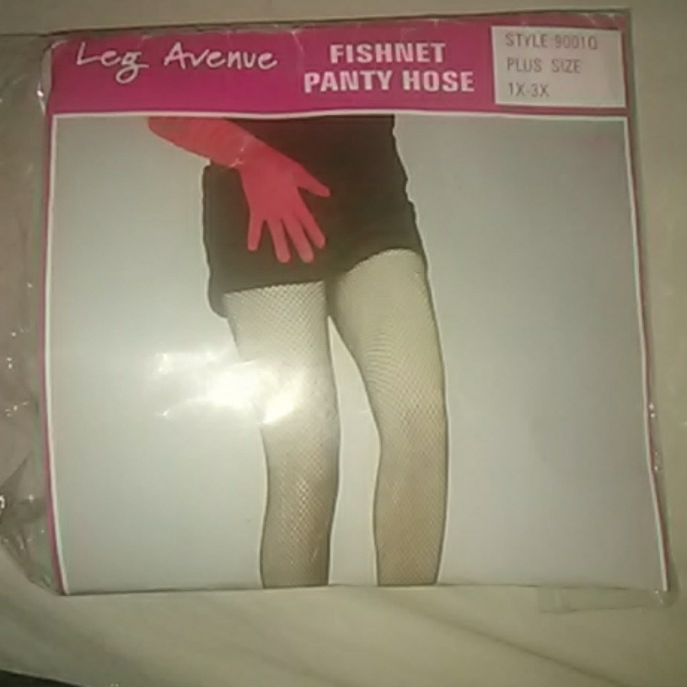 Leg avenue white fishnets